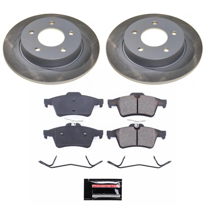 Power Stop 06-13 Mazda 3 Rear Semi-Coated Rotor Kit Power Stop 06-13 Mazda 3 Rear Semi-Coated Rotor Kit