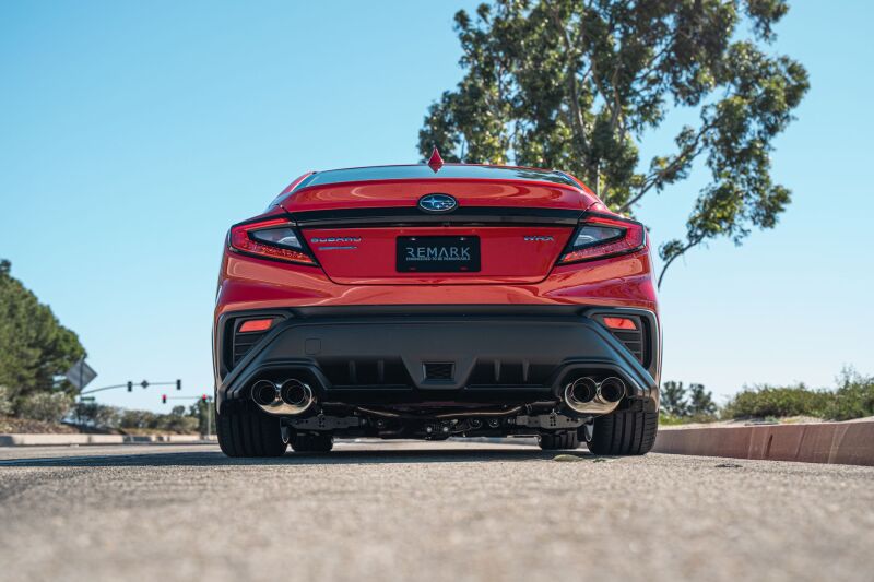 Remark 2022+ Subaru WRX VB Axle Back Exhaust w/Burnt Stainless Steel Dual Wall Tip Remark 2022+ Subaru WRX VB Axle Back Exhaust w/Burnt Stainless Steel Dual Wall Tip