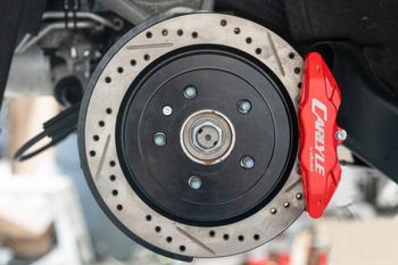 BMR 14-19 Chevrolet Corvette Brake Kit For 15in Conversion Drilled And Slotted Rotors/Red Calipers BMR 14-19 Chevrolet Corvette Brake Kit For 15in Conversion Drilled And Slotted Rotors/Red Calipers