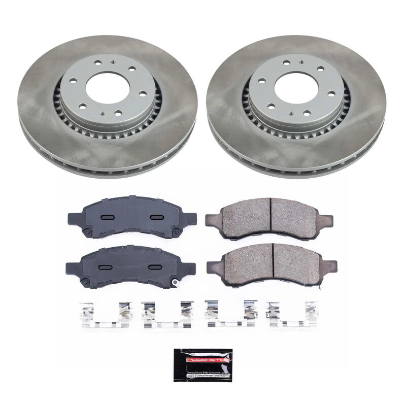 Power Stop 06-09 Saab 9-7x Front Semi-Coated Rotor Kit Power Stop 06-09 Saab 9-7x Front Semi-Coated Rotor Kit