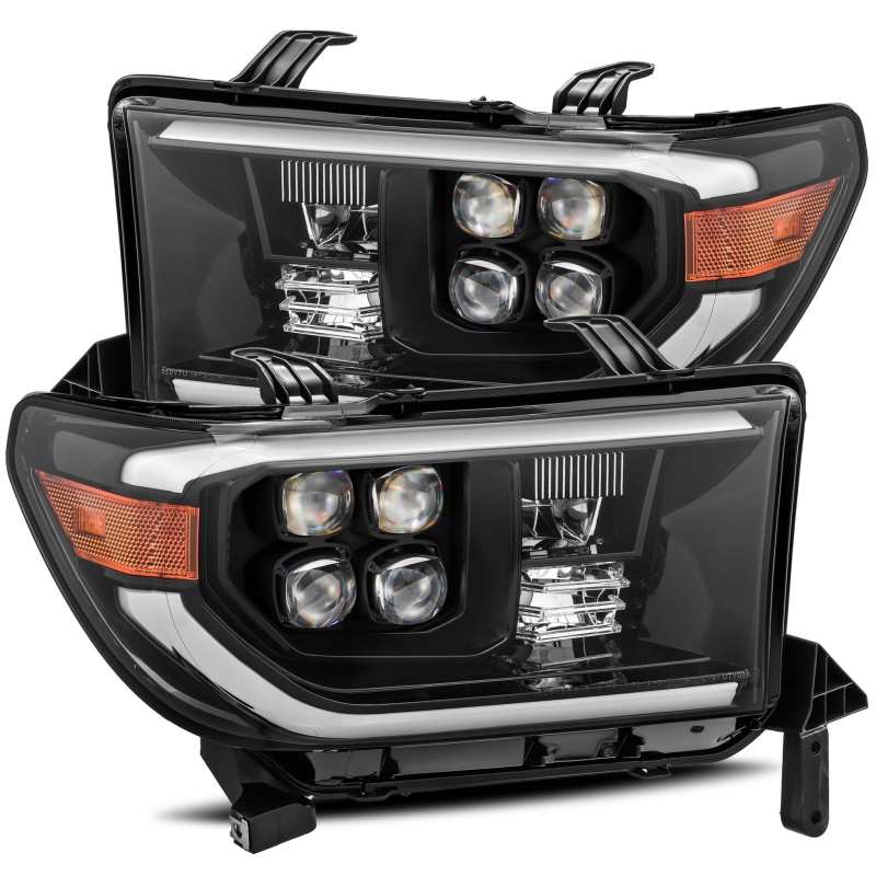 AlphaRex 07-13 Toyota Tundra (w/Lvl Adj) NOVA LED Proj Headlights Plank Alpha Blk w/Seq Signal/RDL AlphaRex 07-13 Toyota Tundra (w/Lvl Adj) NOVA LED Proj Headlights Plank Alpha Blk w/Seq Signal/RDL