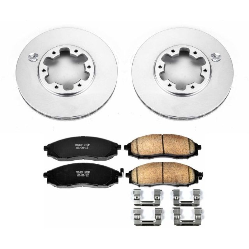 Power Stop 03-04 Nissan Frontier Front Z17 Evolution Geomet Coated Brake Kit Power Stop 03-04 Nissan Frontier Front Z17 Evolution Geomet Coated Brake Kit