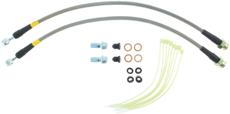StopTech 11-14 Jeep Grand Cherokee (all) Stainless Steel Front Brake Lines StopTech 11-14 Jeep Grand Cherokee (all) Stainless Steel Front Brake Lines