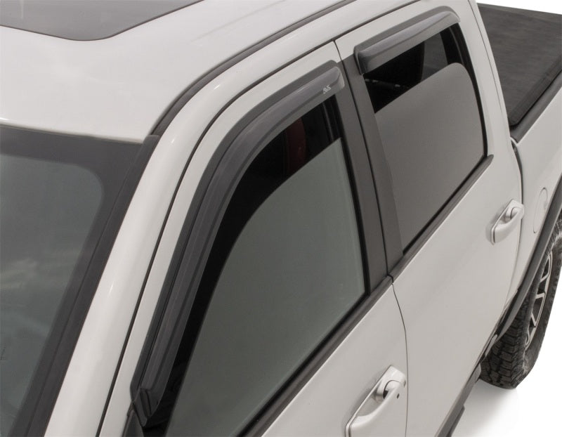 AVS 2019 RAM 1500 Crew Cab Ventvisor Outside Mount Front & Rear Window Deflectors 4pc - Smoke AVS 2019 RAM 1500 Crew Cab Ventvisor Outside Mount Front & Rear Window Deflectors 4pc - Smoke