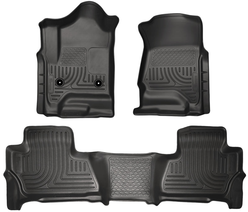 Husky Liners 2015 Chevy/GMC Suburban/Yukon XL WeatherBeater Combo Black Front&2nd Seat Floor Liners Husky Liners 2015 Chevy/GMC Suburban/Yukon XL WeatherBeater Combo Black Front&2nd Seat Floor Liners