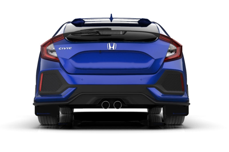 Rally Armor 17-21 Honda Civic EX/EX-L/LX (Hatchback) Black UR Mud Flap Red Logo Rally Armor 17-21 Honda Civic EX/EX-L/LX (Hatchback) Black UR Mud Flap Red Logo