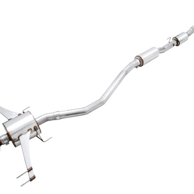 AWE Tuning 2017+ Honda Civic Type R Touring Edition Exhaust w/Front & Mid Pipe - Diamond Blk Tips