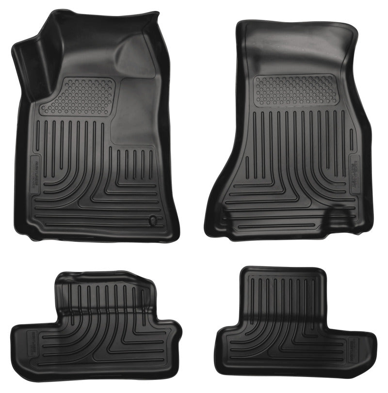 Husky Liners 08-12 Dodge Challenger WeatherBeater Combo Black Floor Liners Husky Liners 08-12 Dodge Challenger WeatherBeater Combo Black Floor Liners