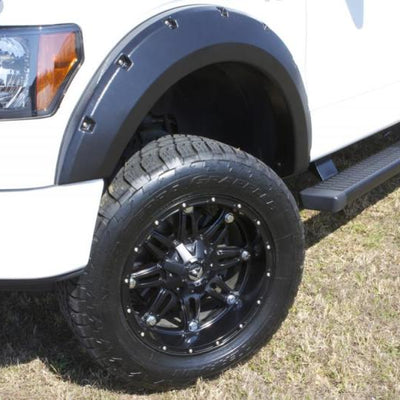 Lund 04-08 Ford F-150 RX-Rivet Style Textured Elite Series Fender Flares - Black (2 Pc.)