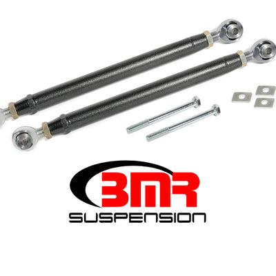 BMR 16-17 6th Gen Camaro Rear Double Adj. Rod Ends Toe Rods - Black Hammertone