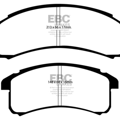 EBC 94-99 Buick Le Sabre (FWD) 3.8 Yellowstuff Front Brake Pads