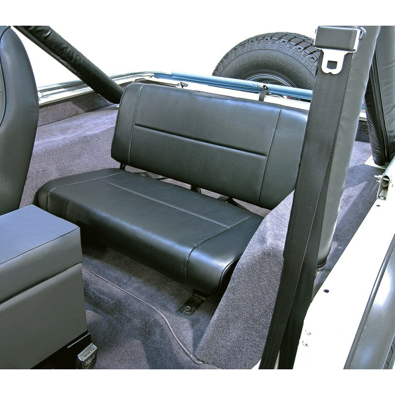 Rugged Ridge Fixed Rear Seat Black 55-95 Jeep CJ / Jeep Wrangler Rugged Ridge Fixed Rear Seat Black 55-95 Jeep CJ / Jeep Wrangler