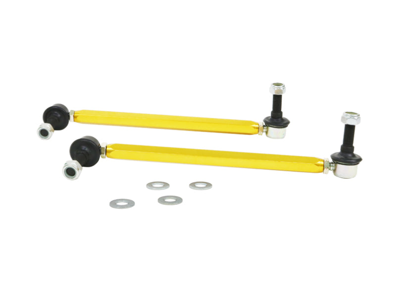 Whiteline 18-19 Kia Stinger Front Sway Bar Link Assembly Heavy Duty Adjustable Steel Ball Whiteline 18-19 Kia Stinger Front Sway Bar Link Assembly Heavy Duty Adjustable Steel Ball
