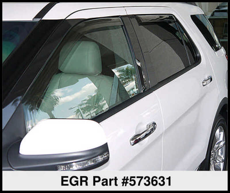 EGR 11+ Ford Explorer In-Channel Window Visors - Set of 4 (573631) EGR 11+ Ford Explorer In-Channel Window Visors - Set of 4 (573631)