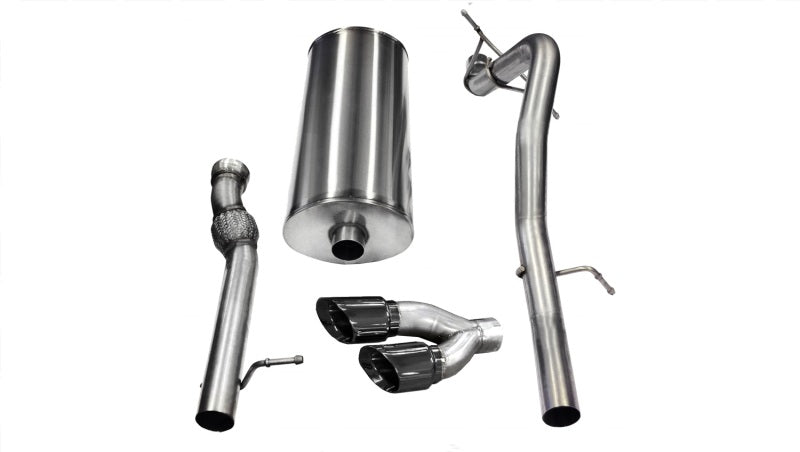 Corsa 2011-2014 GMC Yukon 6.2L V8 3in Cat-Back Single Side w Twin 4in Black Pro-Series Tips Corsa 2011-2014 GMC Yukon 6.2L V8 3in Cat-Back Single Side w Twin 4in Black Pro-Series Tips