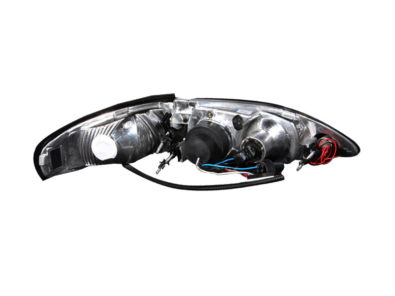 ANZO 1994-1998 Ford Mustang Projector Headlights w/ Halo Chrome 1pc ANZO 1994-1998 Ford Mustang Projector Headlights w/ Halo Chrome 1pc