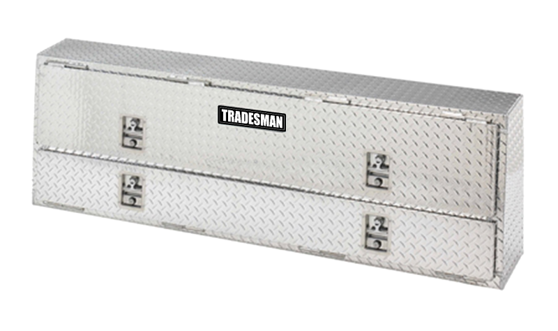 Tradesman Aluminum Professional Rail Top Mount L-Wing Box (72in.) - Brite Tradesman Aluminum Professional Rail Top Mount L-Wing Box (72in.) - Brite