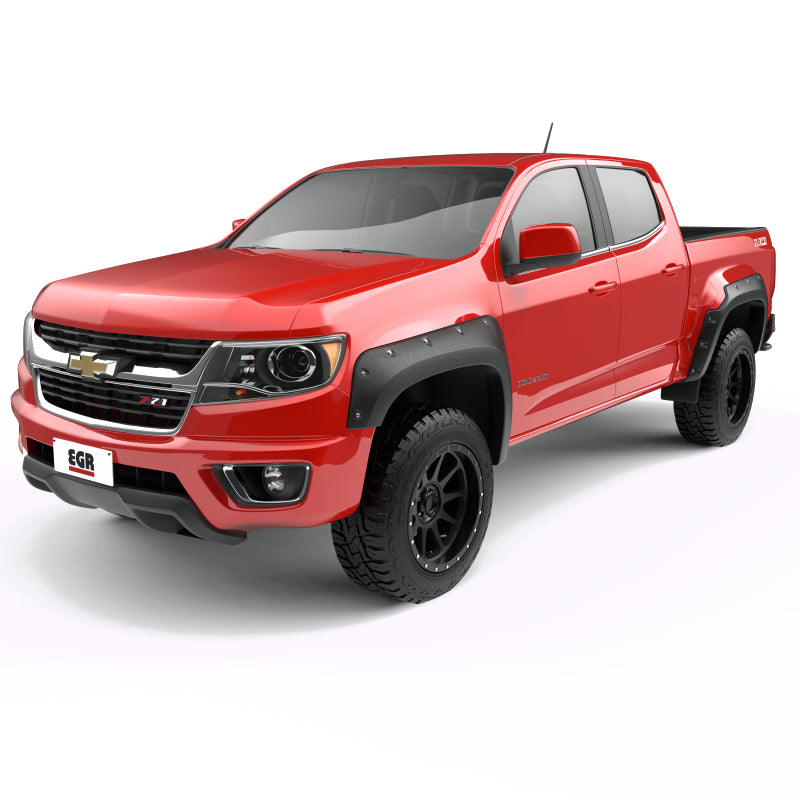 EGR 15-22 Chevrolet Colorado Bolt-On Style Fender Flares - Set - Black EGR 15-22 Chevrolet Colorado Bolt-On Style Fender Flares - Set - Black