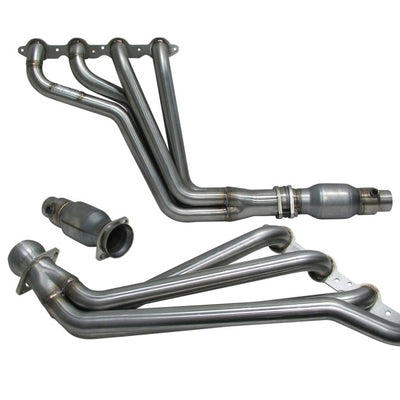 BBK 10-15 Camaro LS3 L99 Long Tube Exhaust Headers With Converters - 1-3/4 304 Stainless