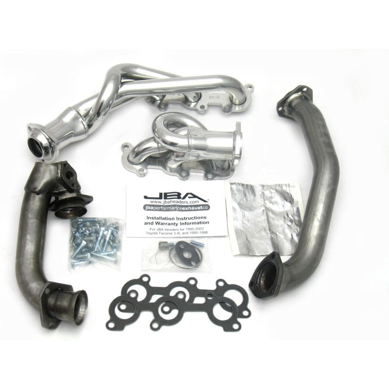 JBA 01-04 Toyota 3.4L V6 w/o EGR 1-1/2in Primary Silver Ctd Cat4Ward Header JBA 01-04 Toyota 3.4L V6 w/o EGR 1-1/2in Primary Silver Ctd Cat4Ward Header