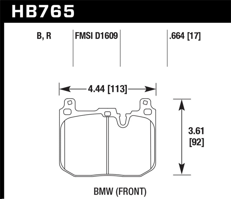 Hawk 2017 BMW 440i/M2-4 Black HP Plus Front Brake Pads Hawk 2017 BMW 440i/M2-4 Black HP Plus Front Brake Pads
