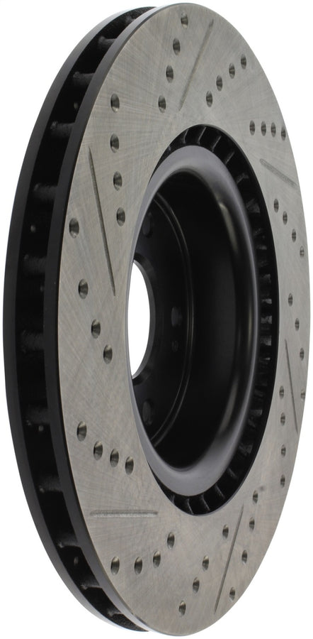 StopTech 10 Hyundai Genesis Coupe w/ Factory Brembo Slotted & Drilled Left Front Rotor StopTech 10 Hyundai Genesis Coupe w/ Factory Brembo Slotted & Drilled Left Front Rotor