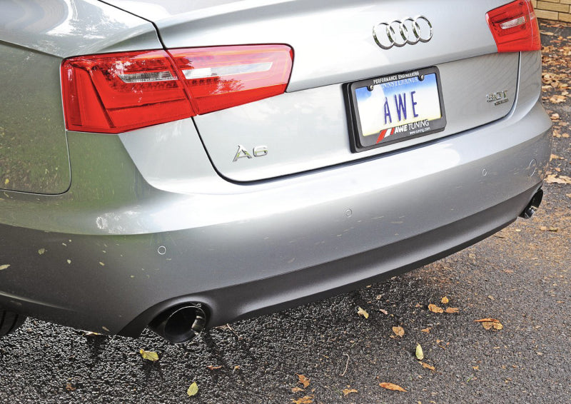 AWE Tuning Audi C7 A6 3.0T Touring Edition Exhaust - Dual Outlet Diamond Black Tips AWE Tuning Audi C7 A6 3.0T Touring Edition Exhaust - Dual Outlet Diamond Black Tips