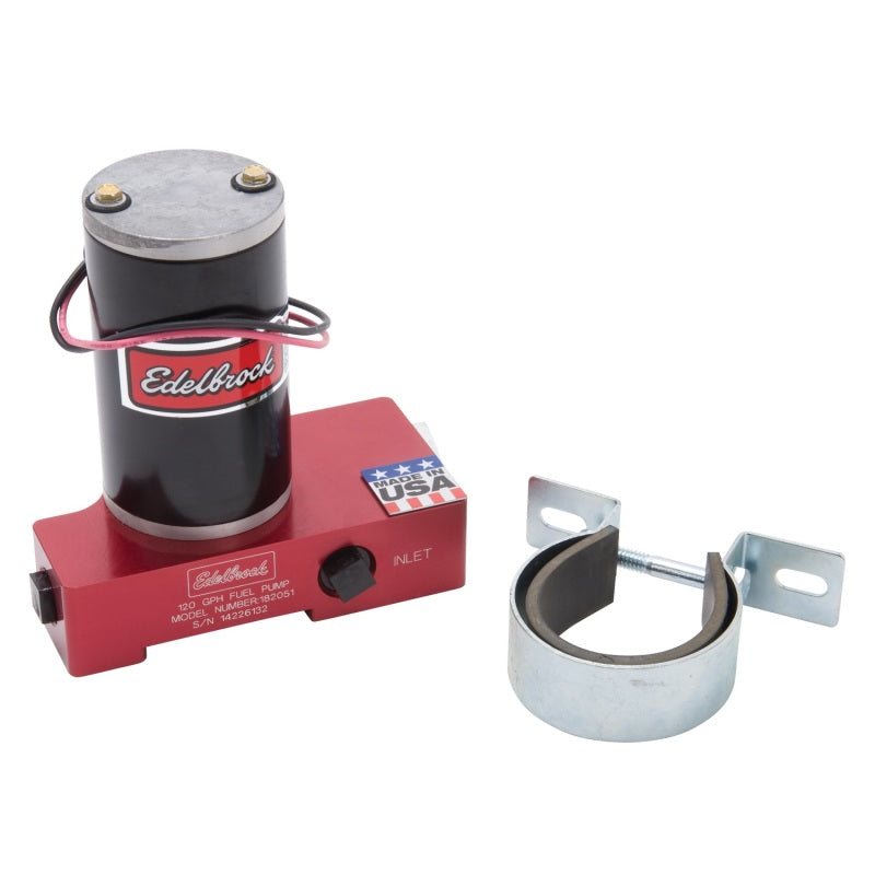 Edelbrock Fuel Pump Electric Quiet-Flo Carbureted 120GPH 3/8In In 3/8In Out 120 GPH Red Edelbrock Fuel Pump Electric Quiet-Flo Carbureted 120GPH 3/8In In 3/8In Out 120 GPH Red