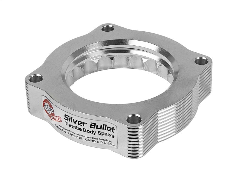 aFe Silver Bullet Throttle Body Spacer N62 Only BMW (E53) 04-09 5series (E60) 04-09 6series (E63/64) aFe Silver Bullet Throttle Body Spacer N62 Only BMW (E53) 04-09 5series (E60) 04-09 6series (E63/64)