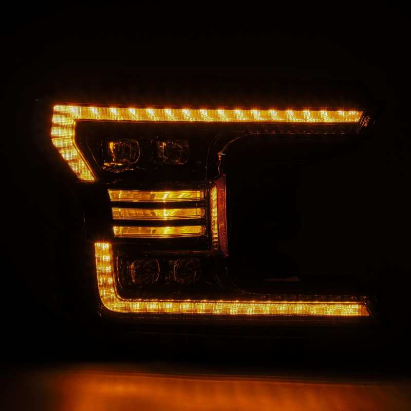 AlphaRex 18-20 Ford F-150 NOVA LED Proj Headlight Plank Style Alpha Blk w/Activ Light/Seq Signal/DRL AlphaRex 18-20 Ford F-150 NOVA LED Proj Headlight Plank Style Alpha Blk w/Activ Light/Seq Signal/DRL