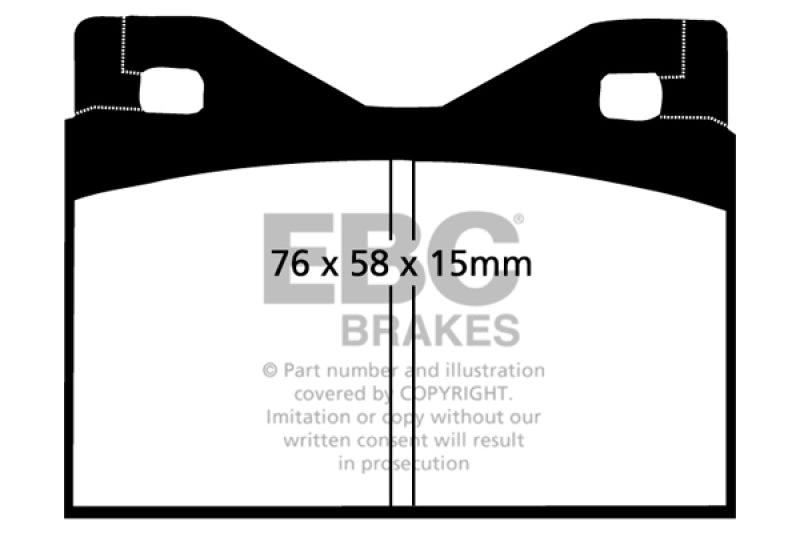 EBC 71-75 Ferrari 365 GTBB 4.4 Greenstuff Rear Brake Pads EBC 71-75 Ferrari 365 GTBB 4.4 Greenstuff Rear Brake Pads