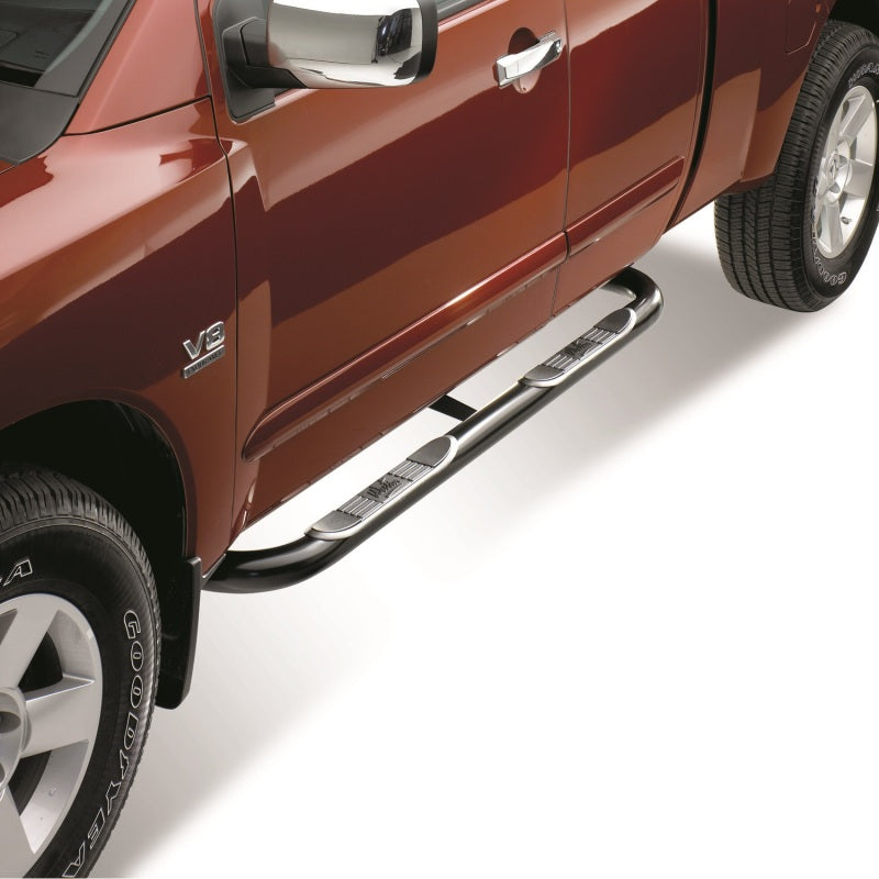 Westin 2004-2015 Nissan Titan Ext/King Cab Signature 3 Nerf Step Bars - Black Westin 2004-2015 Nissan Titan Ext/King Cab Signature 3 Nerf Step Bars - Black