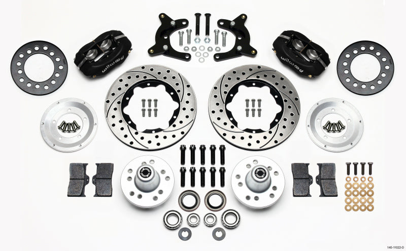 Wilwood Forged Dynalite Front Kit 11.00in Drilled 62-72 CDP A Body - 9in Drum Wilwood Forged Dynalite Front Kit 11.00in Drilled 62-72 CDP A Body - 9in Drum