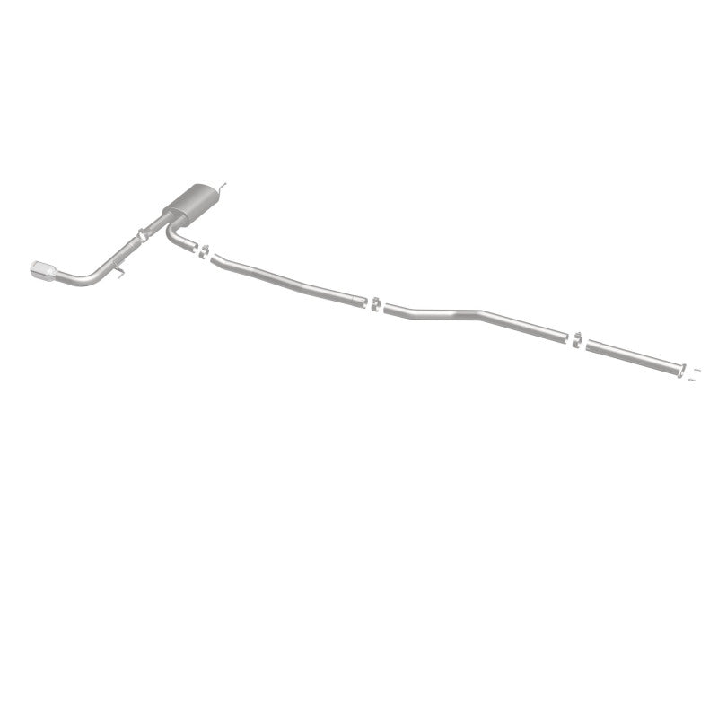 MagnaFlow Cat Back, SS, 2.5in, Street, Single Straight Pass. Polished 4in Tip, 2015 Ford Fusion 2.5L MagnaFlow Cat Back, SS, 2.5in, Street, Single Straight Pass. Polished 4in Tip, 2015 Ford Fusion 2.5L