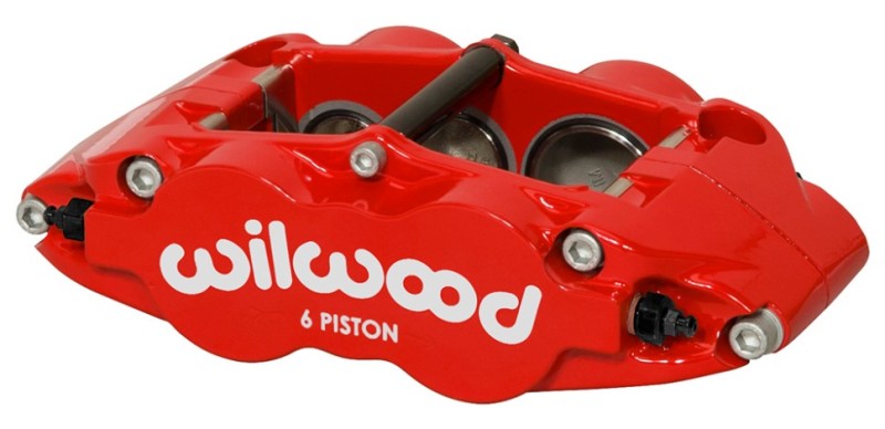 Wilwood Caliper Forged Narrow Superlite R/H FNSL6R-DS Dust Seal 1.62/1.12 1.10in Rotor Width - Red Wilwood Caliper Forged Narrow Superlite R/H FNSL6R-DS Dust Seal 1.62/1.12 1.10in Rotor Width - Red
