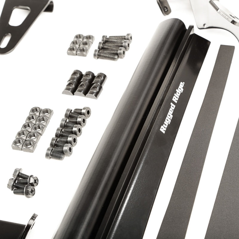 Rugged Ridge 07-18 Jeep Wrangler JK Elite Fast Track Windshield Light Bar Mount w/ Crossbar Rugged Ridge 07-18 Jeep Wrangler JK Elite Fast Track Windshield Light Bar Mount w/ Crossbar