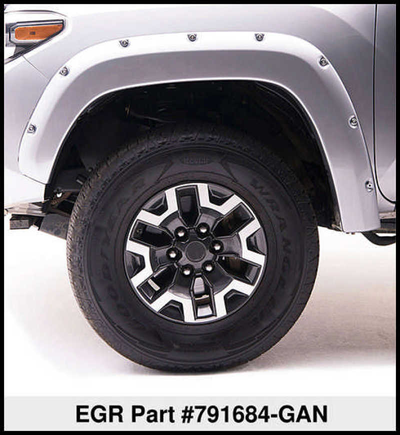 EGR 15+ GMC Sierra HD Bolt-On Look Color Match Fender Flares - Set - FF Switchblade Silver EGR 15+ GMC Sierra HD Bolt-On Look Color Match Fender Flares - Set - FF Switchblade Silver