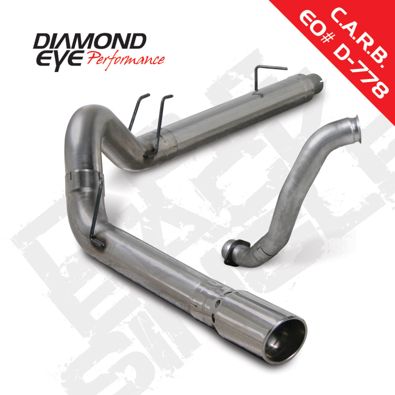 Diamond Eye KIT 5in DPF-BACK w/ DP SGL SS 08-10 Ford 6.4L Powerstroke F250/F350 Diamond Eye KIT 5in DPF-BACK w/ DP SGL SS 08-10 Ford 6.4L Powerstroke F250/F350