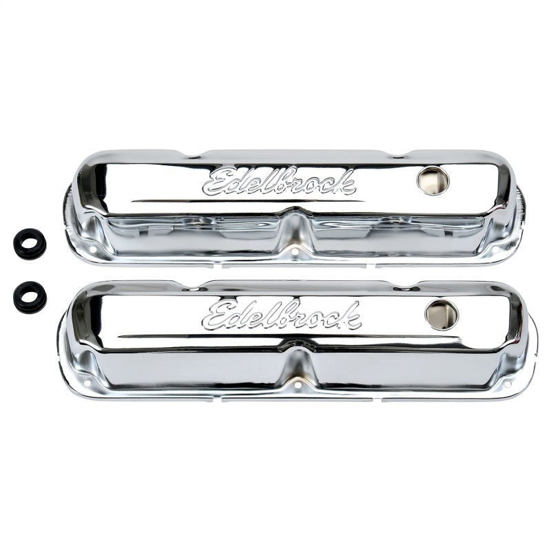 Edelbrock Valve Cover Signature Series Chrysler 1965-1991 318-340-360 CI V8 Chrome Edelbrock Valve Cover Signature Series Chrysler 1965-1991 318-340-360 CI V8 Chrome