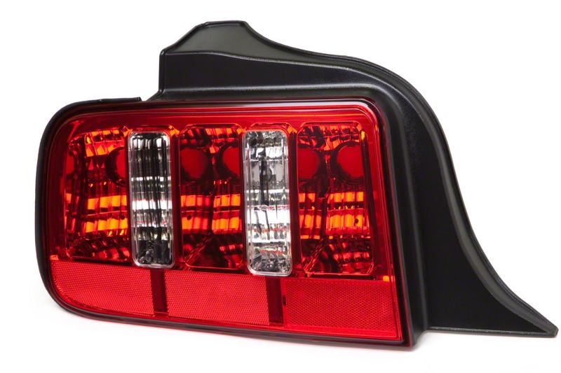 Raxiom 05-09 Ford Mustang Coyote Tail Lights- Chrome Housing - Red/Clear Lens Raxiom 05-09 Ford Mustang Coyote Tail Lights- Chrome Housing - Red/Clear Lens