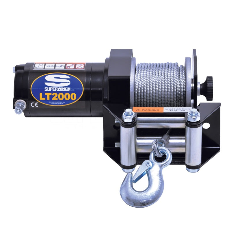 Superwinch 2000 LBS 12V DC 5/32in x 49ft Steel Rope LT2000 Winch Superwinch 2000 LBS 12V DC 5/32in x 49ft Steel Rope LT2000 Winch
