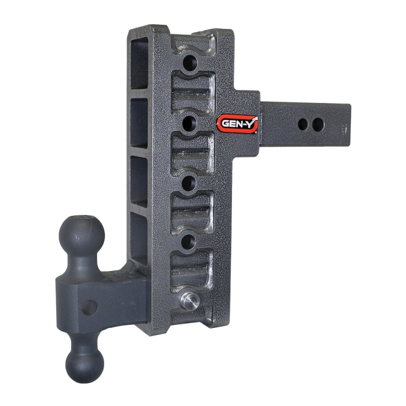 Gen-Y Mega Duty 2.5in Shank 9in Offset Drop 3.5K TW 32K Hitch w/GH-0161 Dual-Ball Gen-Y Mega Duty 2.5in Shank 9in Offset Drop 3.5K TW 32K Hitch w/GH-0161 Dual-Ball