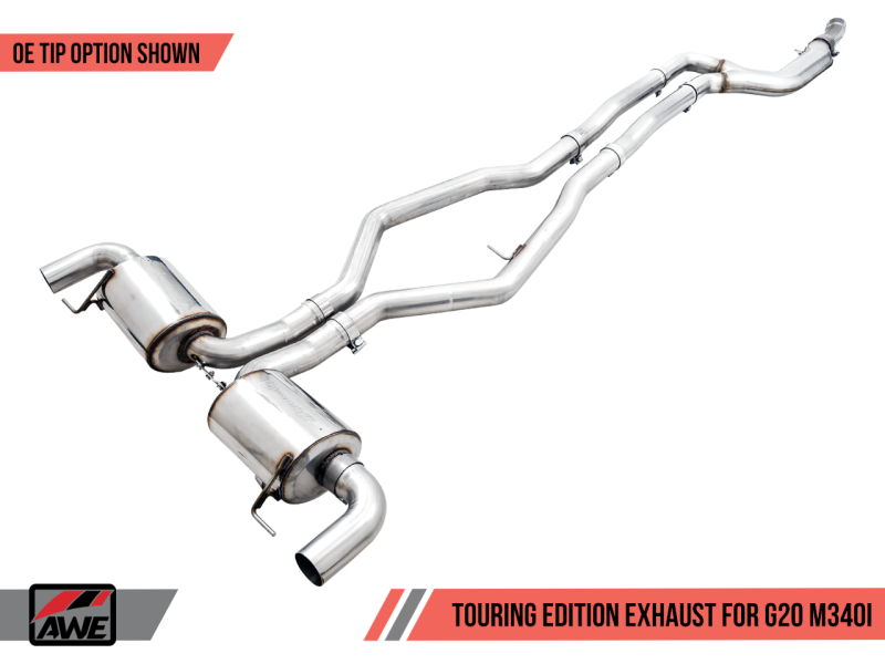 AWE Tuning 2019+ BMW M340i (G20) Non-Resonated Touring Edition Exhaust (Use OE Tips) AWE Tuning 2019+ BMW M340i (G20) Non-Resonated Touring Edition Exhaust (Use OE Tips)