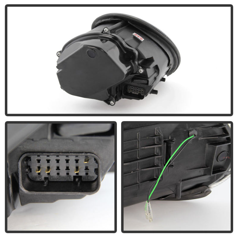 Spyder Porsche 911 997 2005-2009 Projector Headlights Halogen Model DRL LED Blk PRO-YD-P99705-DRL-BK Spyder Porsche 911 997 2005-2009 Projector Headlights Halogen Model DRL LED Blk PRO-YD-P99705-DRL-BK