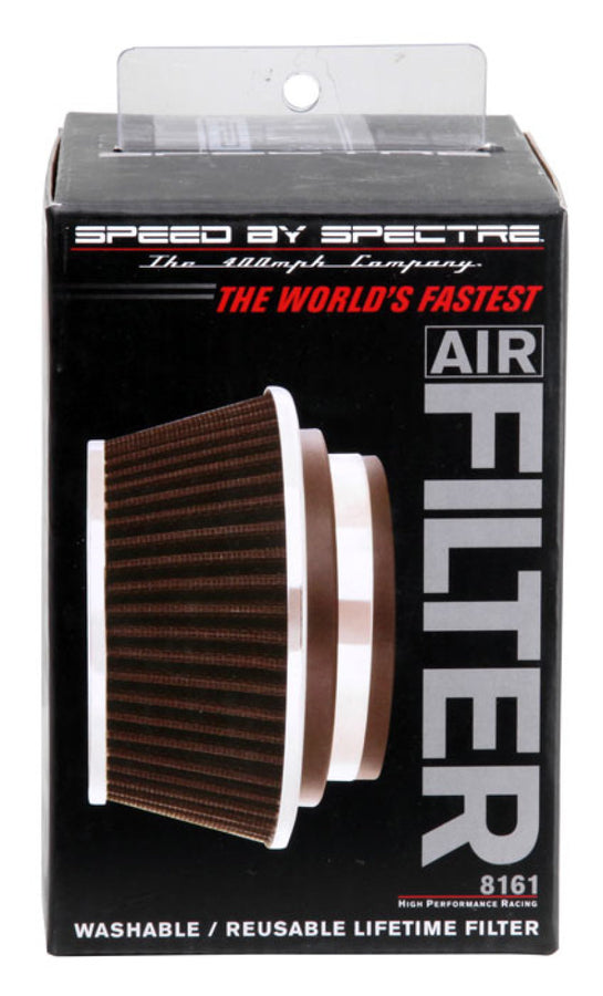 Spectre Adjustable Conical Air Filter 2-1/2in. Tall (Fits 3in. / 3-1/2in. / 4in. Tubes) - Black Spectre Adjustable Conical Air Filter 2-1/2in. Tall (Fits 3in. / 3-1/2in. / 4in. Tubes) - Black