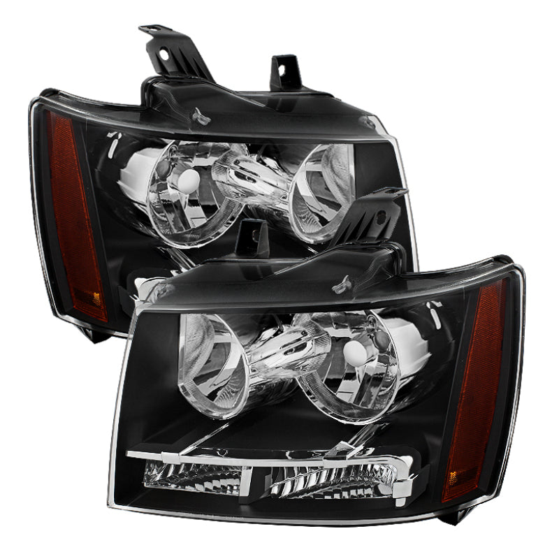 Xtune Chevy Suburban 1500/2500 07-14 Crystal Headlights Black HD-JH-CSUB07-AM-BK Xtune Chevy Suburban 1500/2500 07-14 Crystal Headlights Black HD-JH-CSUB07-AM-BK