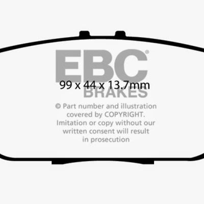 EBC 06-15 Mazda Miata MX5 2.0 Yellowstuff Rear Brake Pads