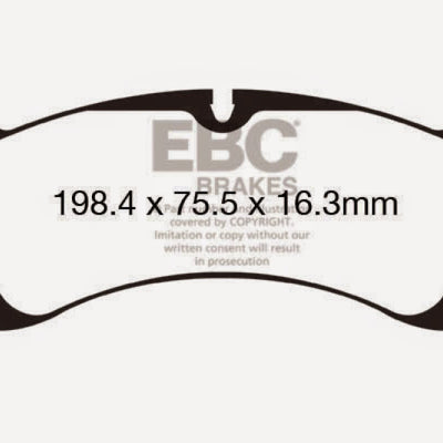 EBC 12-15 Porsche 911 (991) (Cast Iron Rotor only) 3.8 Carrera S Yellowstuff Front Brake Pads
