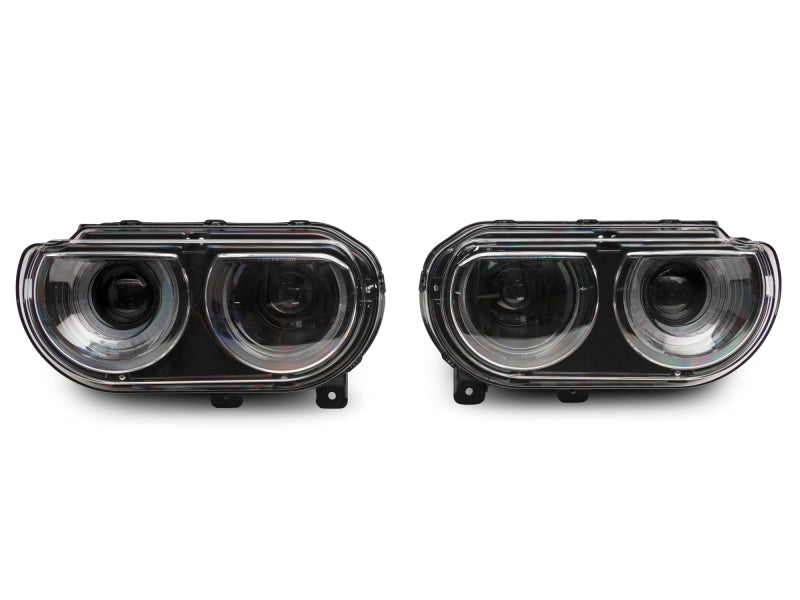 Raxiom 08-14 Dodge Challenger Halo Projctr Headlights w/Sequential Turn Signals-Blk Hsng(Clear Lens) Raxiom 08-14 Dodge Challenger Halo Projctr Headlights w/Sequential Turn Signals-Blk Hsng(Clear Lens)