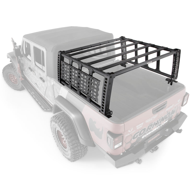 Go Rhino 19-21 Jeep Gladiator XRS Overland Xtreme Rack - Black Go Rhino 19-21 Jeep Gladiator XRS Overland Xtreme Rack - Black